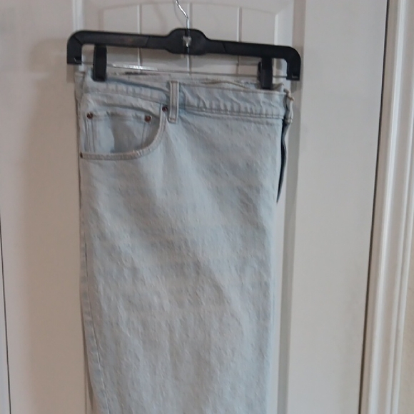 Abercrombie & Fitch Light Blue Straight Leg Jeans - Picture 3 of 6